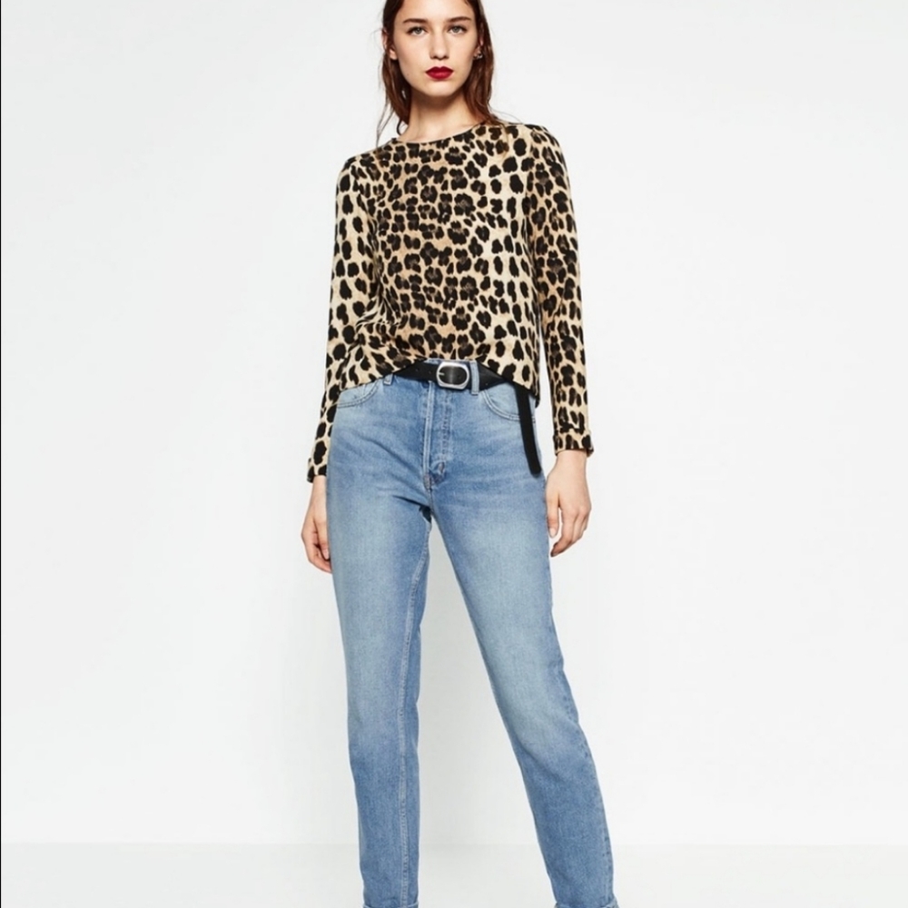 Zara leopard top